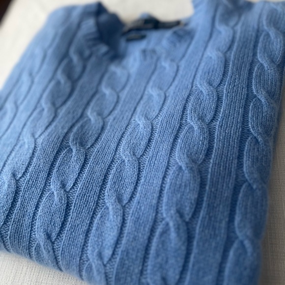 💥SOLD💥 750$ Ralph Lauren polo the ICONIC CASHMERE SWEATER large - Picture 3 of 4